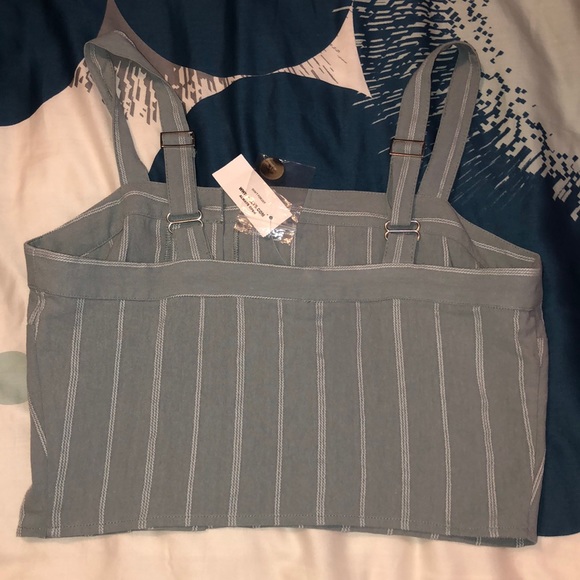 a blue and white tank top - Picture 2 of 3